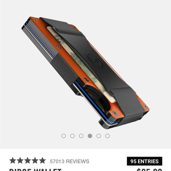 [The Ridge] Slim RFID Blocking Wallet - Picture 4 of 9